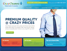 Tablet Screenshot of crazycleanerz.com
